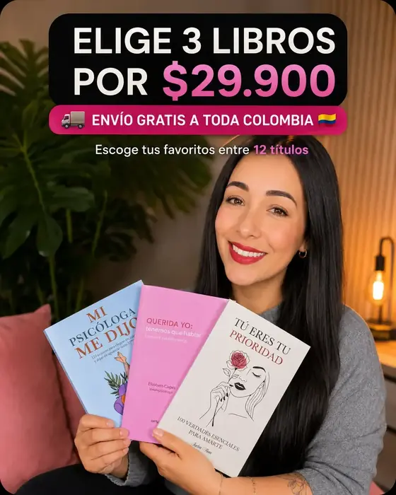 Promoción los 3 libros por 29.900 con envío gratis a toda Colombia