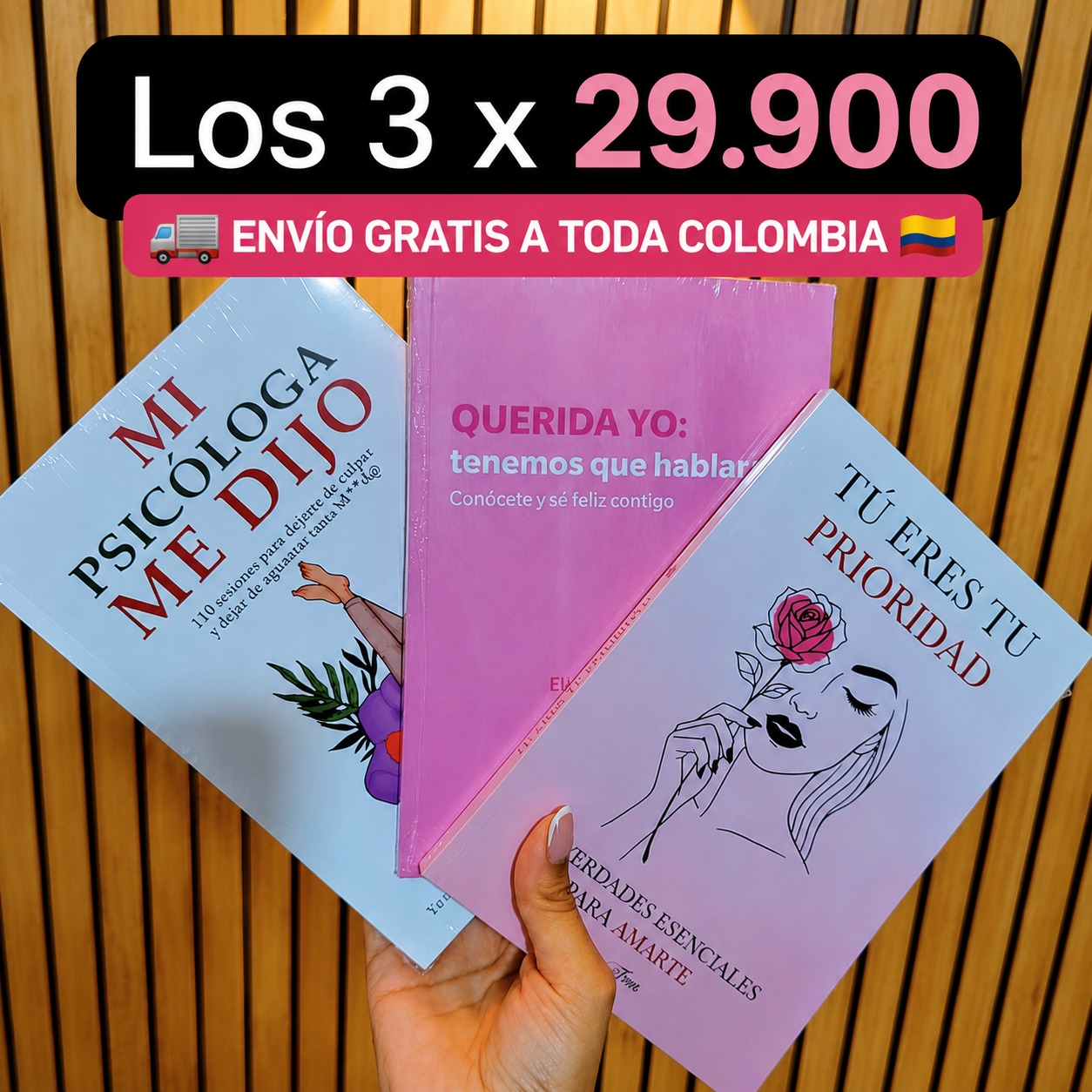 Promoción los 3 libros por 29.900 con envío gratis a toda Colombia